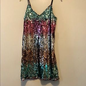 NWT Express Sequin Mini dress